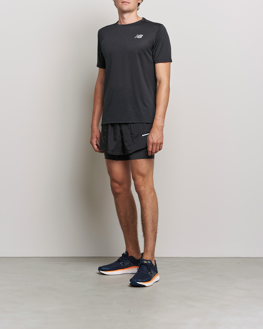 Hombres | Camisetas | New Balance Running | Impact Run Short Sleeve T-Shirt Black