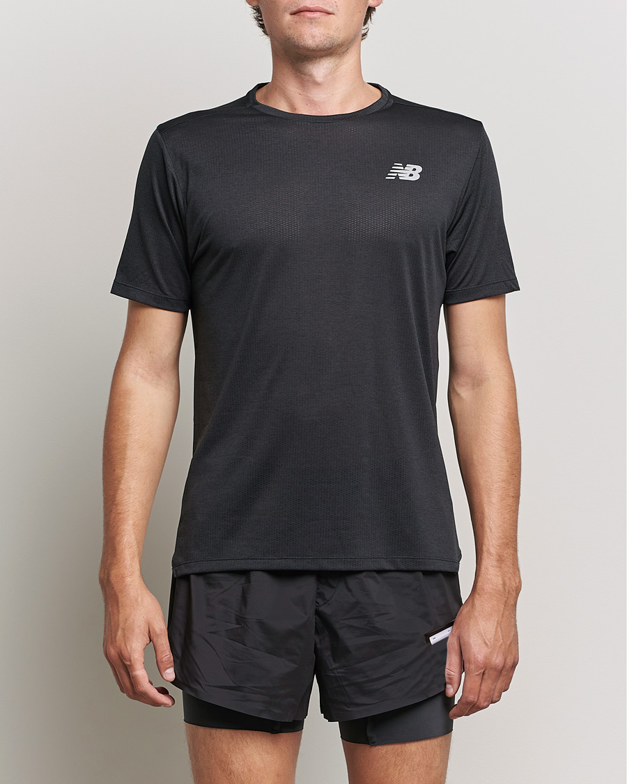 Hombres | Camisetas | New Balance Running | Impact Run Short Sleeve T-Shirt Black