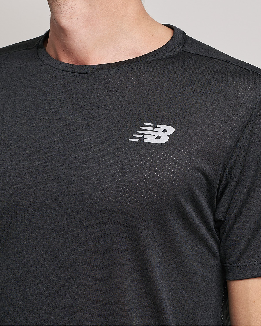 Hombres | Camisetas | New Balance Running | Impact Run Short Sleeve T-Shirt Black