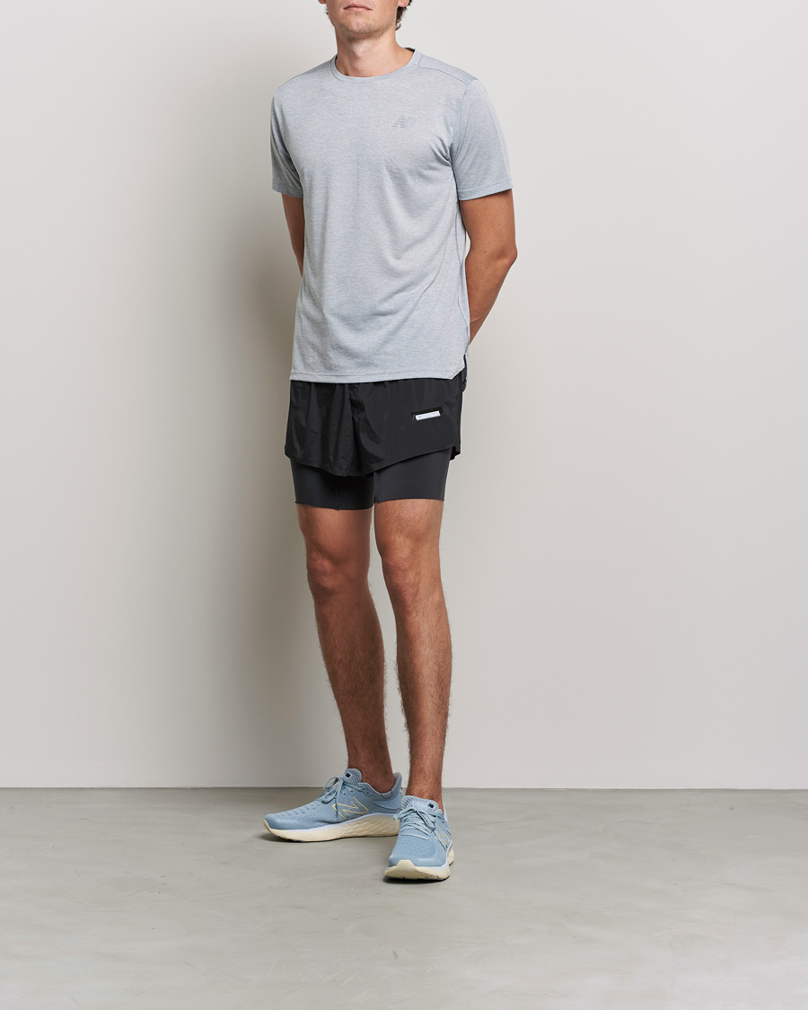 Hombres | Camisetas | New Balance Running | Impact Run Short Sleeve T-Shirt Athletic Grey