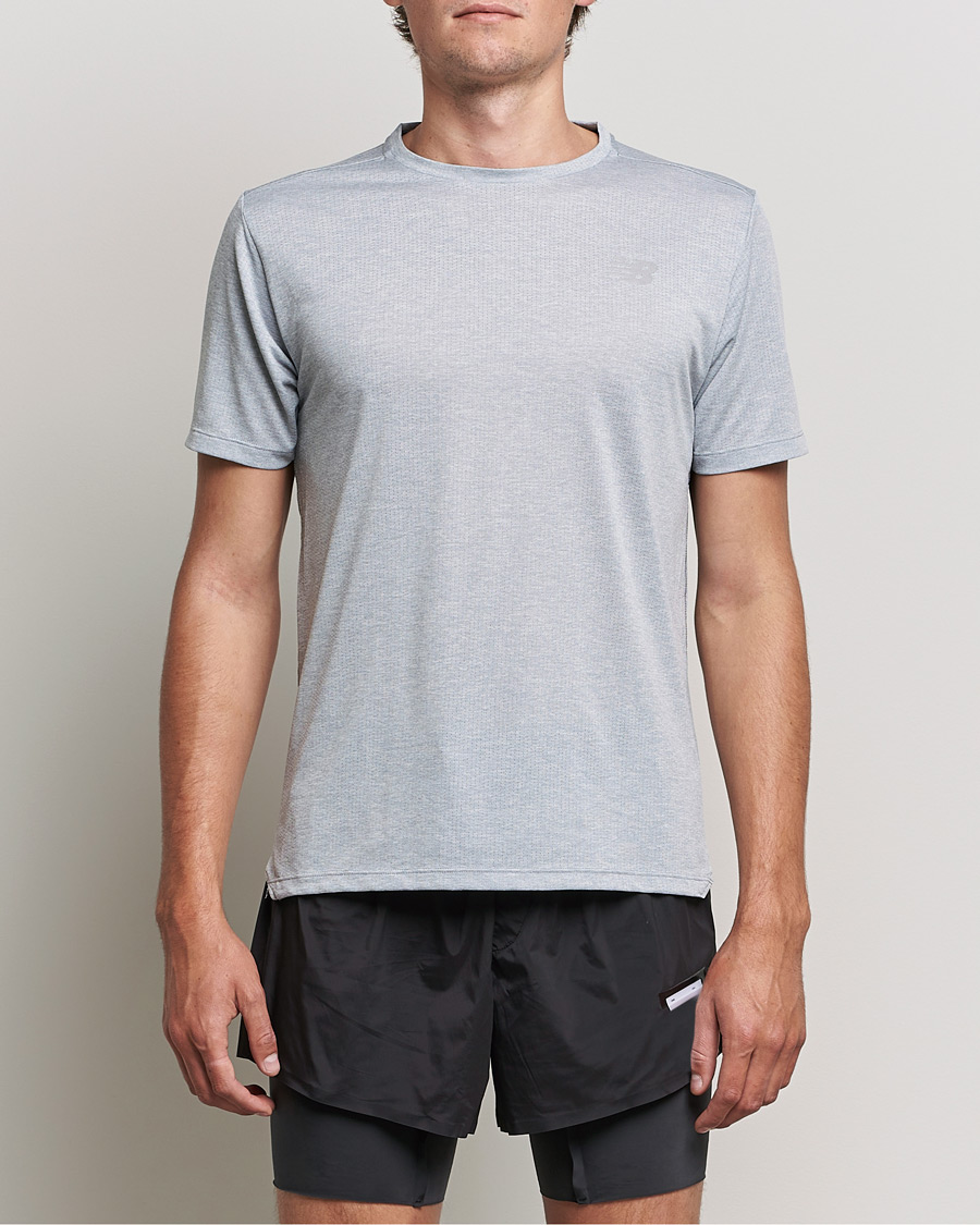 Hombres | Camisetas | New Balance Running | Impact Run Short Sleeve T-Shirt Athletic Grey
