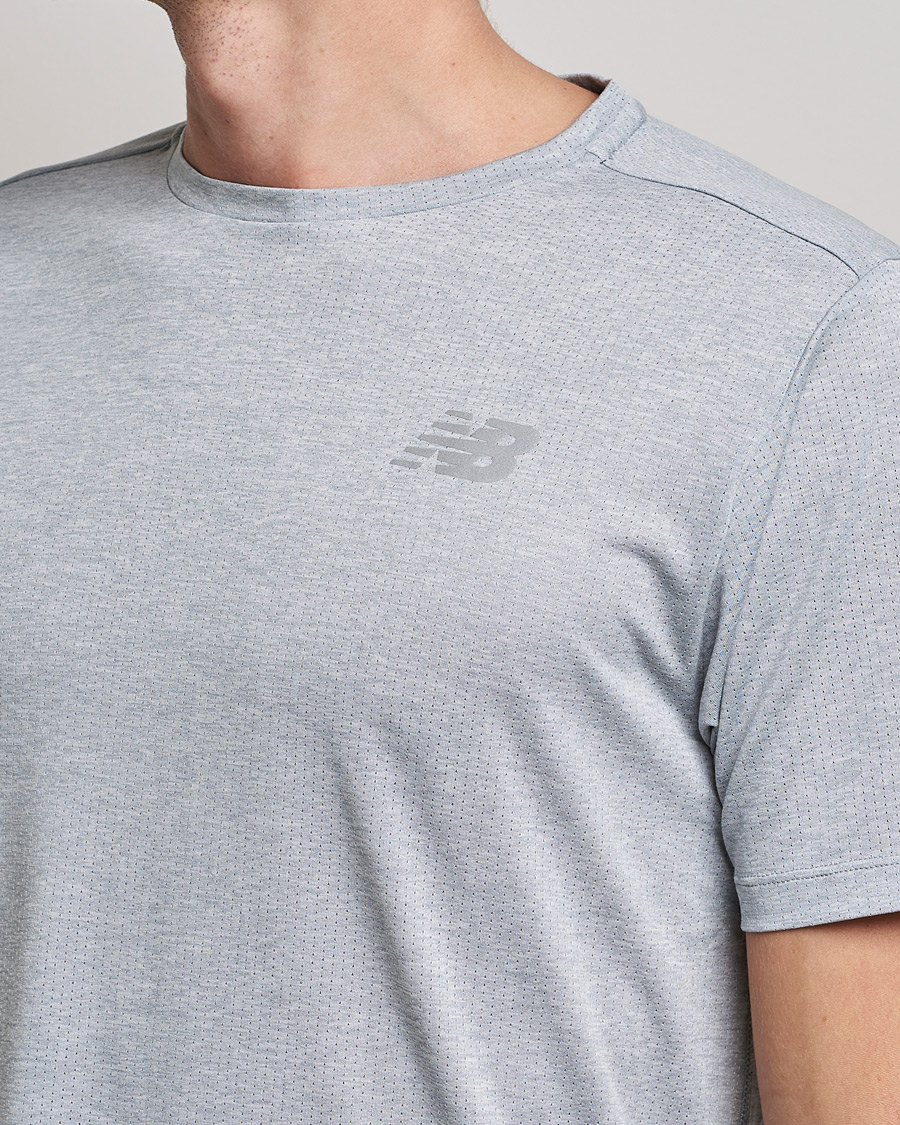 Hombres | Camisetas | New Balance Running | Impact Run Short Sleeve T-Shirt Athletic Grey