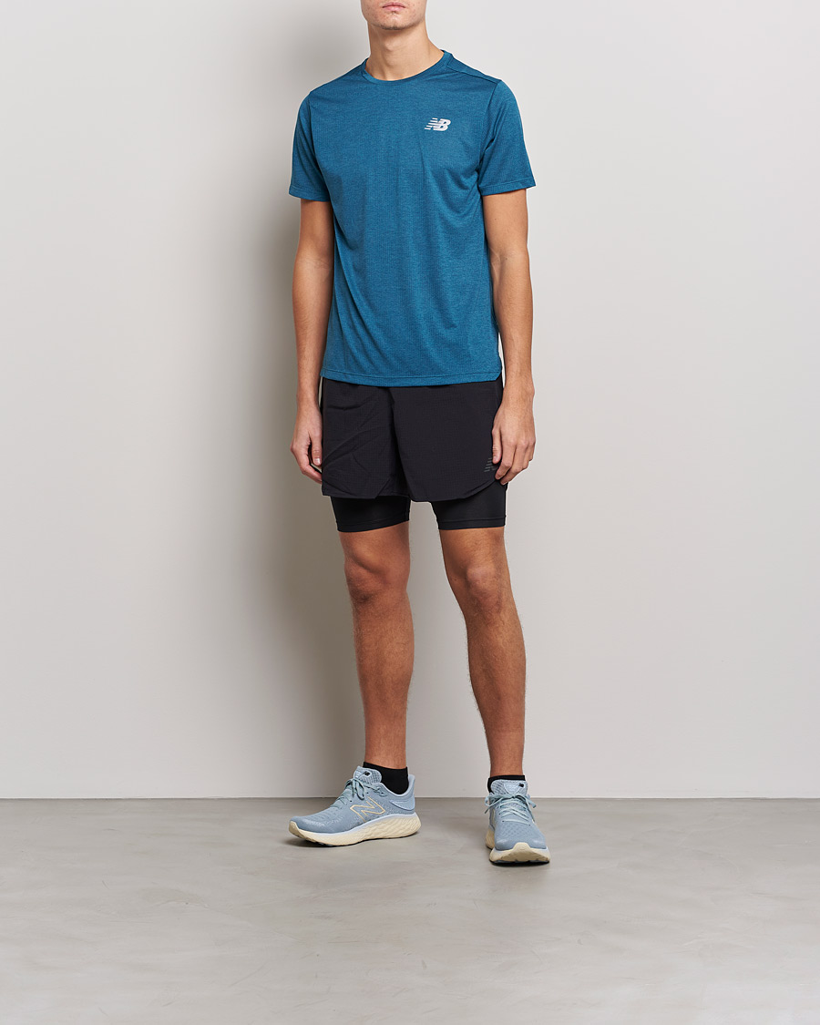 Hombres | Camisetas | New Balance Running | Impact Run Short Sleeve T-Shirt Dark Moonstone