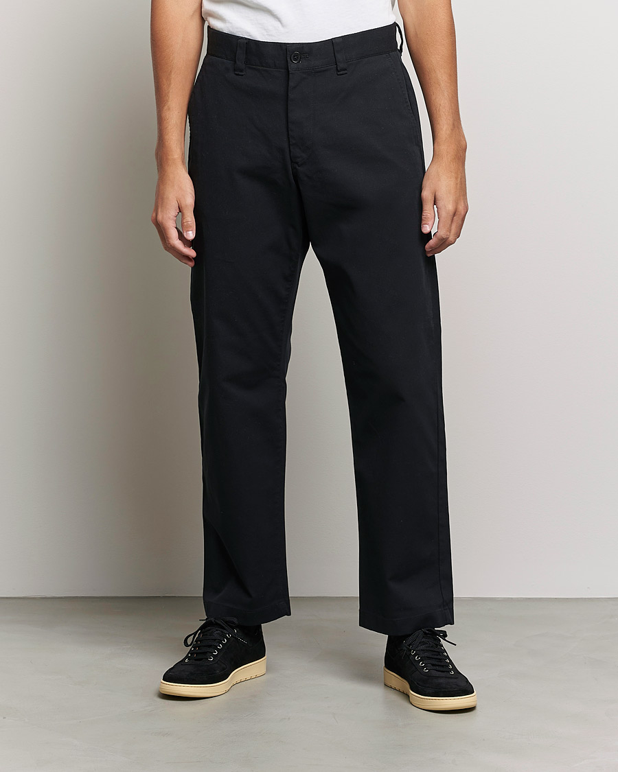 Hombres | Pantalones | NN07 | Alex Straight Fit Cotton Chinos Black