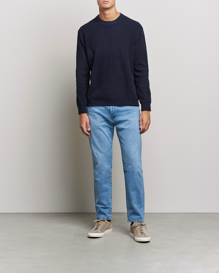 Hombres | Jerséis y prendas de punto | NN07 | Danny Ribbed Knitted Sweater Navy