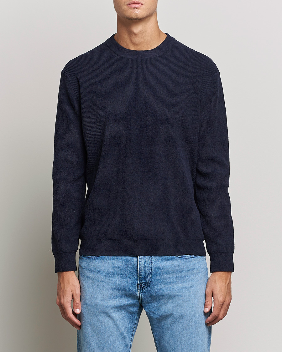 Hombres | Jerséis y prendas de punto | NN07 | Danny Ribbed Knitted Sweater Navy