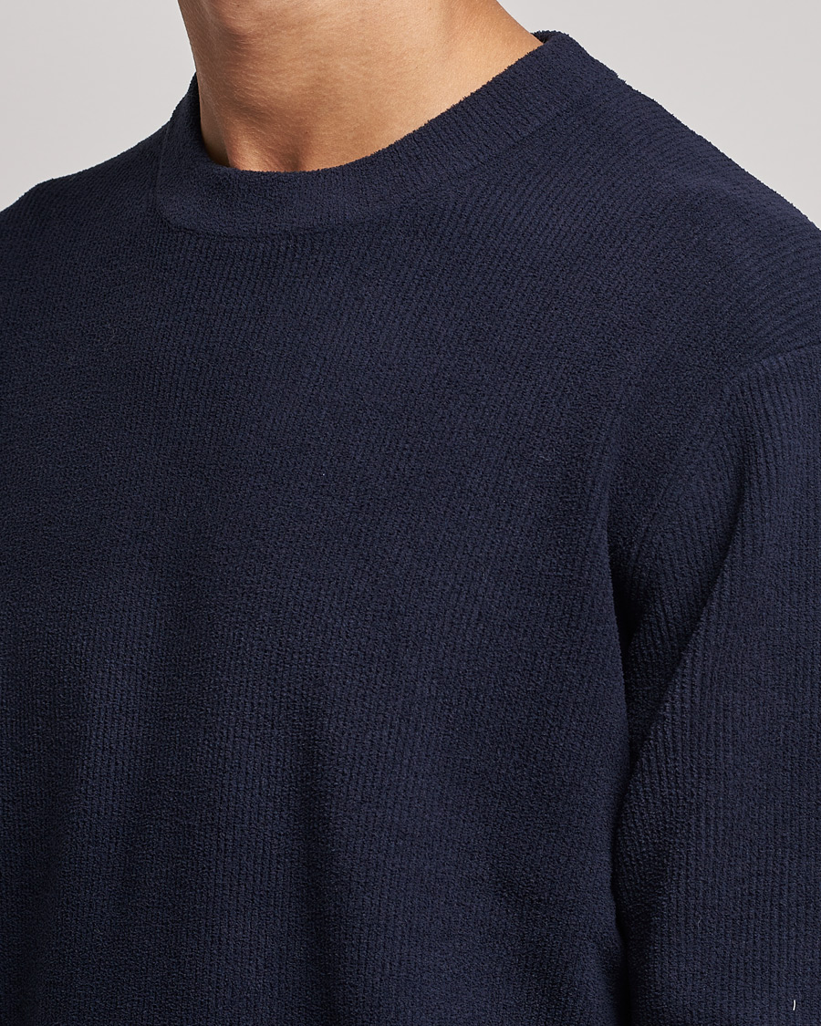 Hombres | Jerséis y prendas de punto | NN07 | Danny Ribbed Knitted Sweater Navy