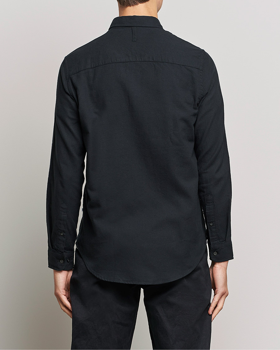 Hombres | Camisas | NN07 | Arne Brushed Flannel Shirt Black