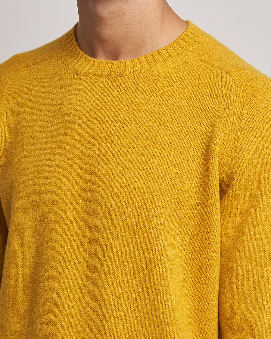 Hombres | Jerséis y prendas de punto | NN07 | Nathan Brushed Crew Neck Yellow