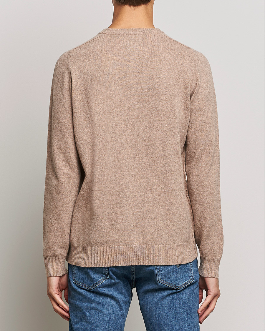 Hombres | Jerséis y prendas de punto | NN07 | Edward Lambswool Crew Neck Pullover Khaki