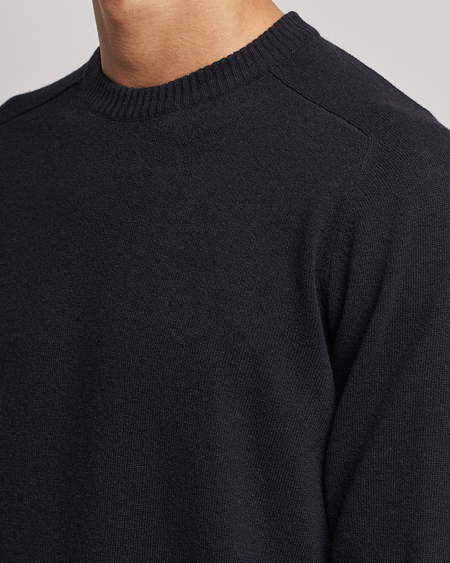 Hombres | Jerséis y prendas de punto | NN07 | Edward Lambswool Crew Neck Pullover Black