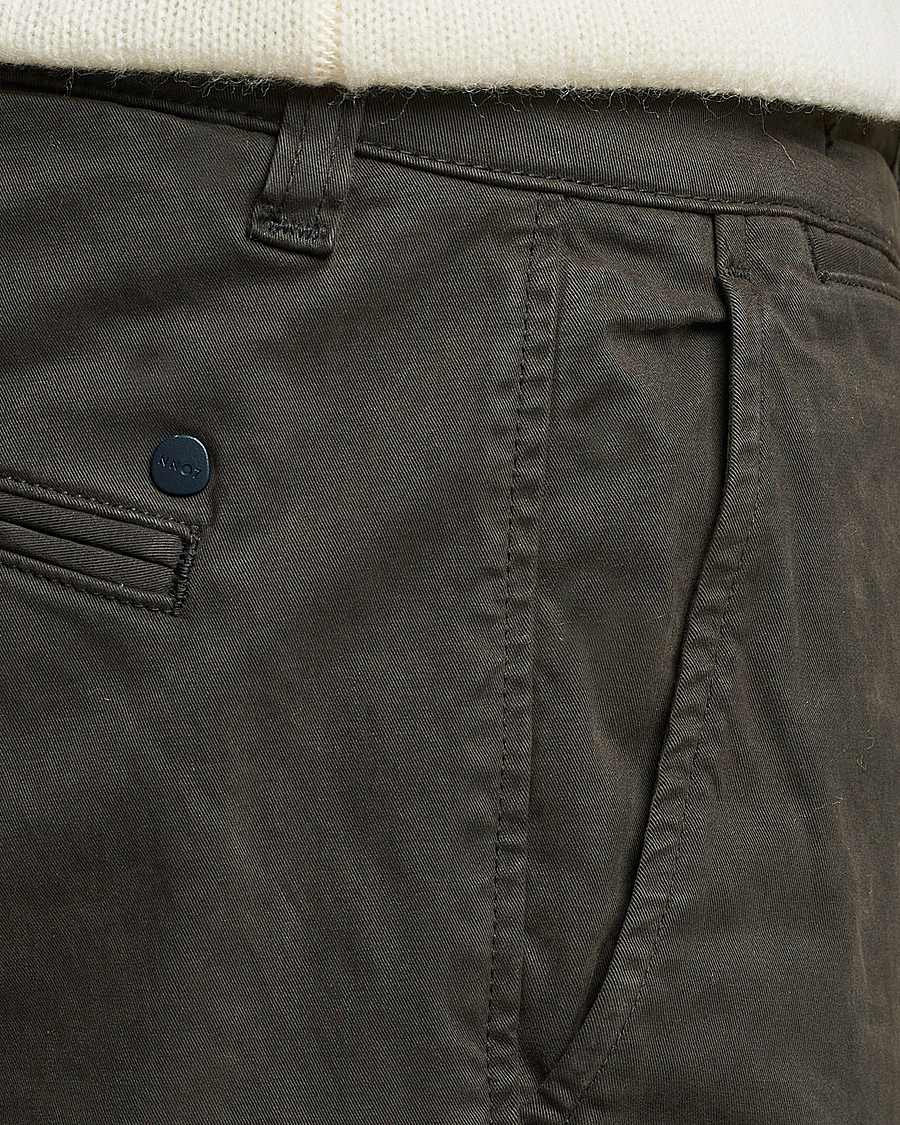 Hombres | Pantalones | NN07 | Marco Slim Fit Stretch Chinos Dark Green