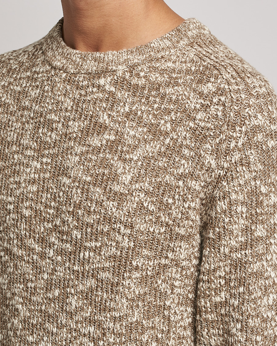 Hombres | Jerséis y prendas de punto | NN07 | Jesse Cotton Knitted Sweater Pyramid Melange
