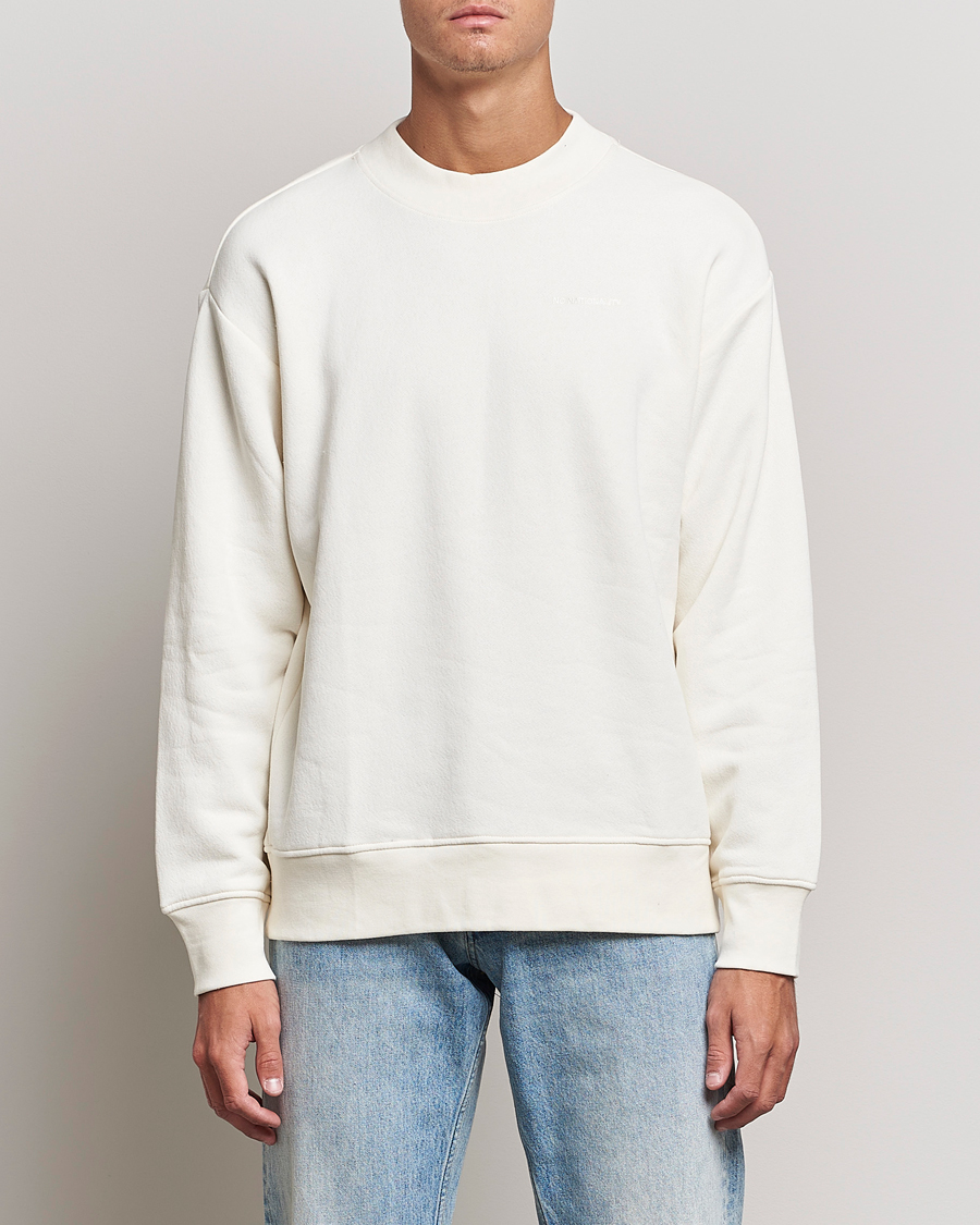 Hombres | Jerséis y prendas de punto | NN07 | Briggs Mock Neck Sweater Ecru