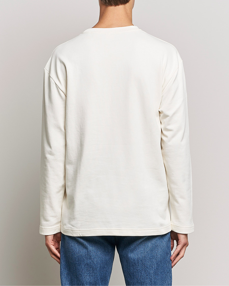 Hombres | Camisetas | NN07 | Alan Heavy Logo Long Sleeve T-Shirt Off White