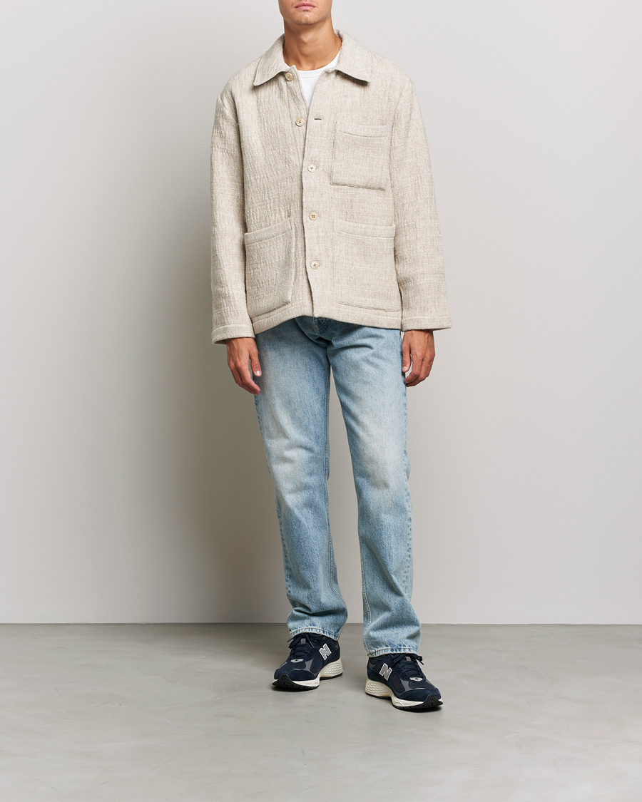 Hombres | Camisas | NN07 | Ibrahim Structured Overshirt Off White