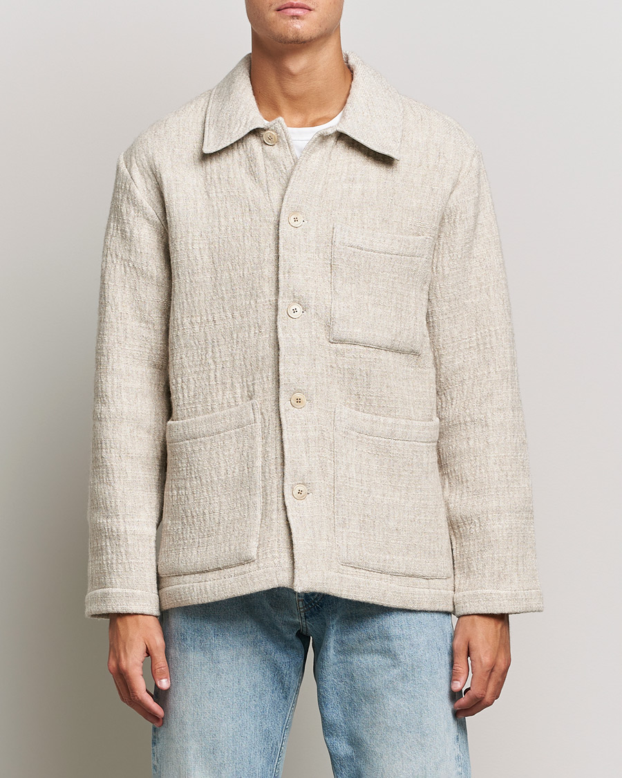Hombres | Camisas | NN07 | Ibrahim Structured Overshirt Off White