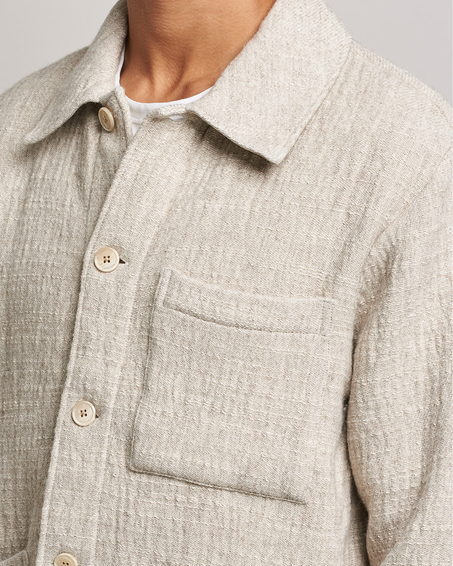Hombres | Camisas | NN07 | Ibrahim Structured Overshirt Off White