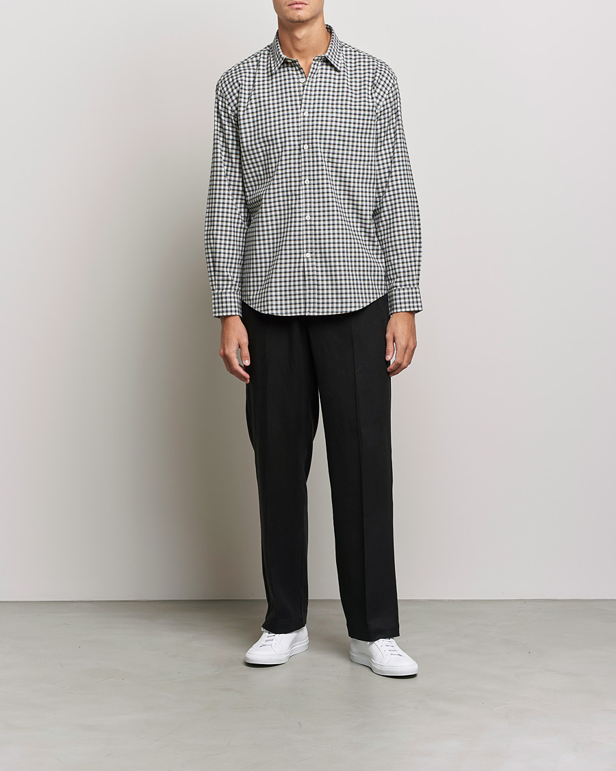 Hombres | Camisas | NN07 | Deon Cotton Checked Shirt Black/White