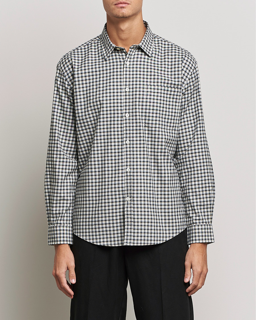 Hombres | Camisas | NN07 | Deon Cotton Checked Shirt Black/White