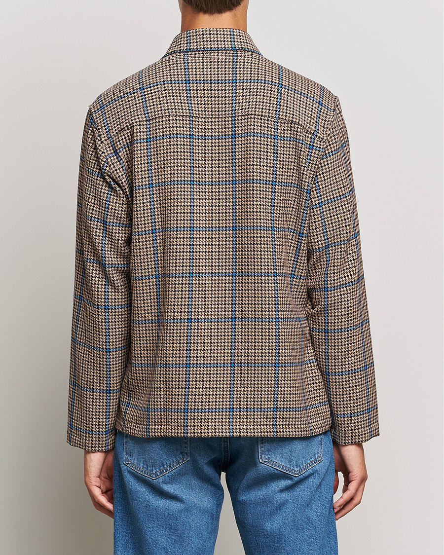 Hombres | Camisas | NN07 | Frode Checked Overshirt Brown/Cobolt Blue