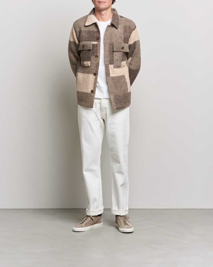 Hombres | Abrigos y chaquetas | NN07 | Wilas Checked Shirt Jacket Camel