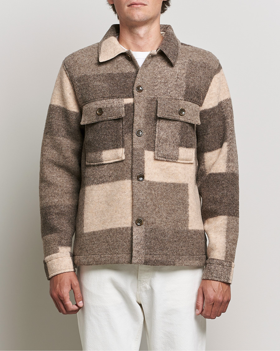Hombres | Abrigos y chaquetas | NN07 | Wilas Checked Shirt Jacket Camel