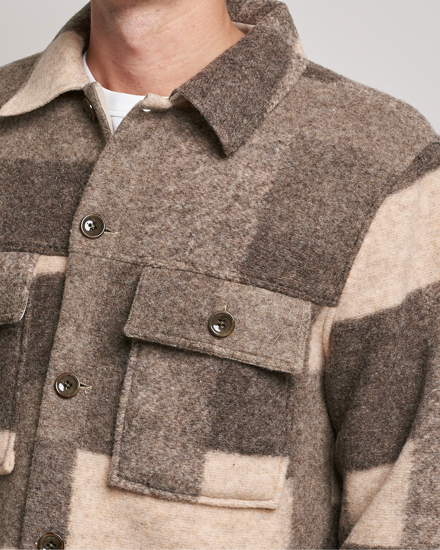 Hombres | Abrigos y chaquetas | NN07 | Wilas Checked Shirt Jacket Camel