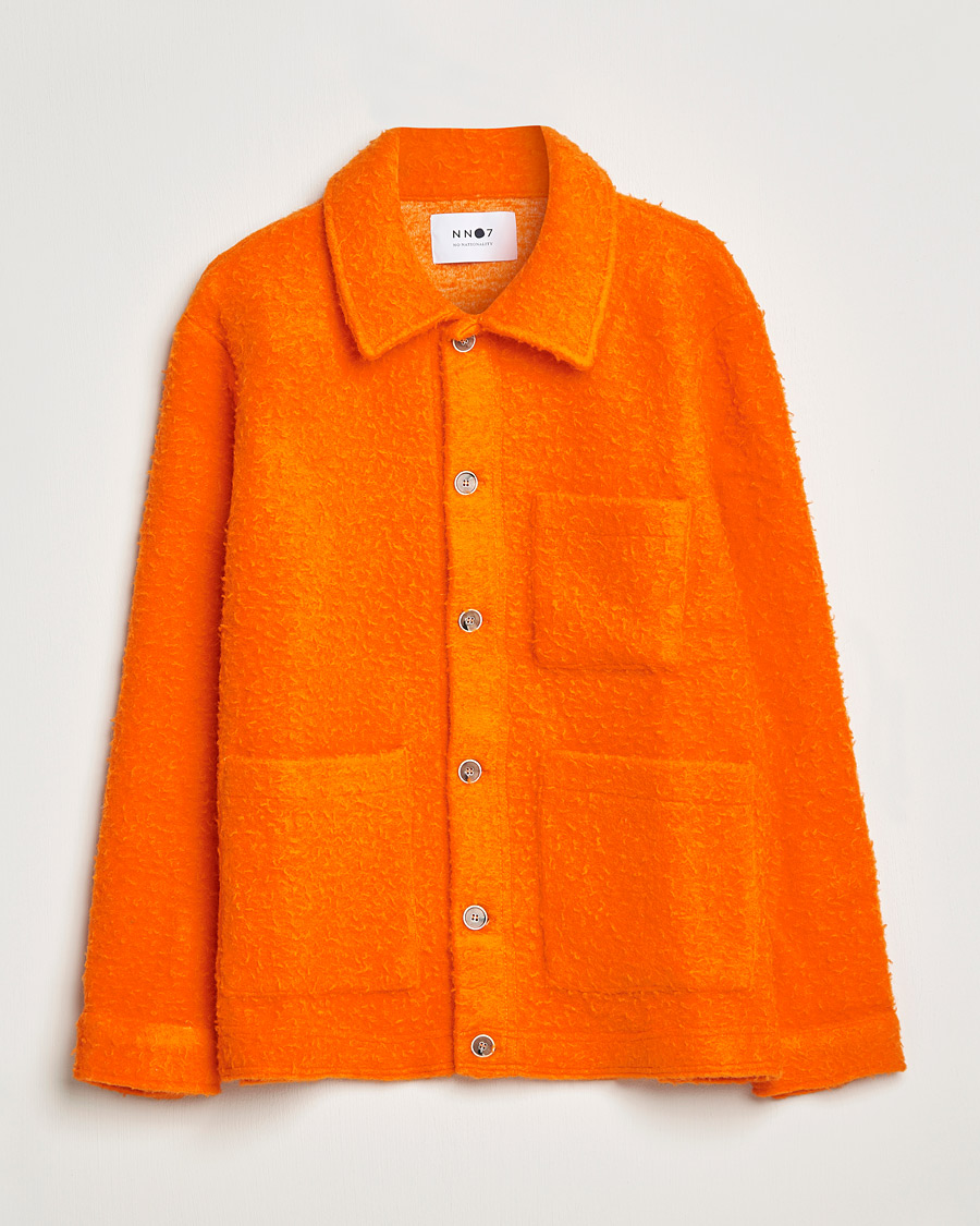 Hombres | Jerséis y prendas de punto | NN07 | Olav Fleece Jacket Bright Orange