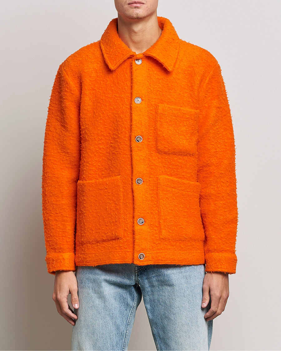 Hombres | Jerséis y prendas de punto | NN07 | Olav Fleece Jacket Bright Orange