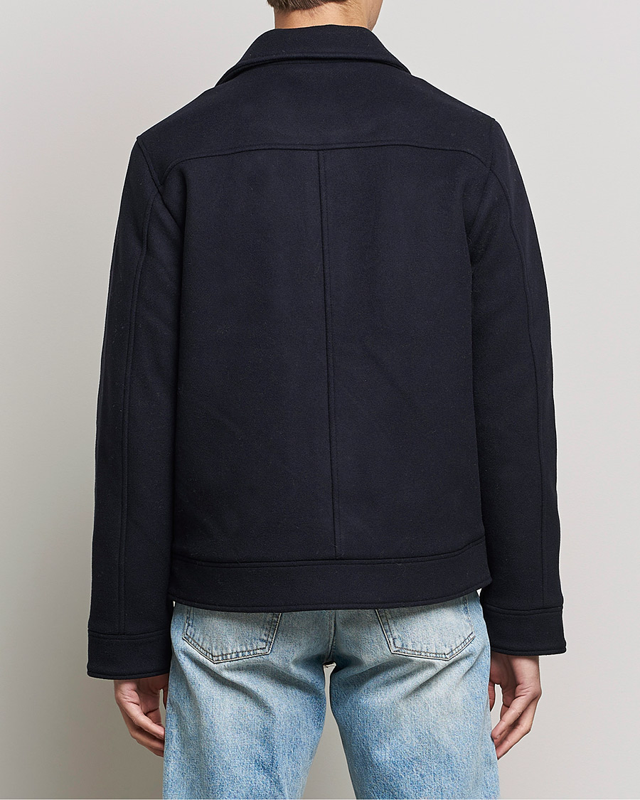Hombres | Abrigos y chaquetas | NN07 | Julius Wool Flight Jacket Navy