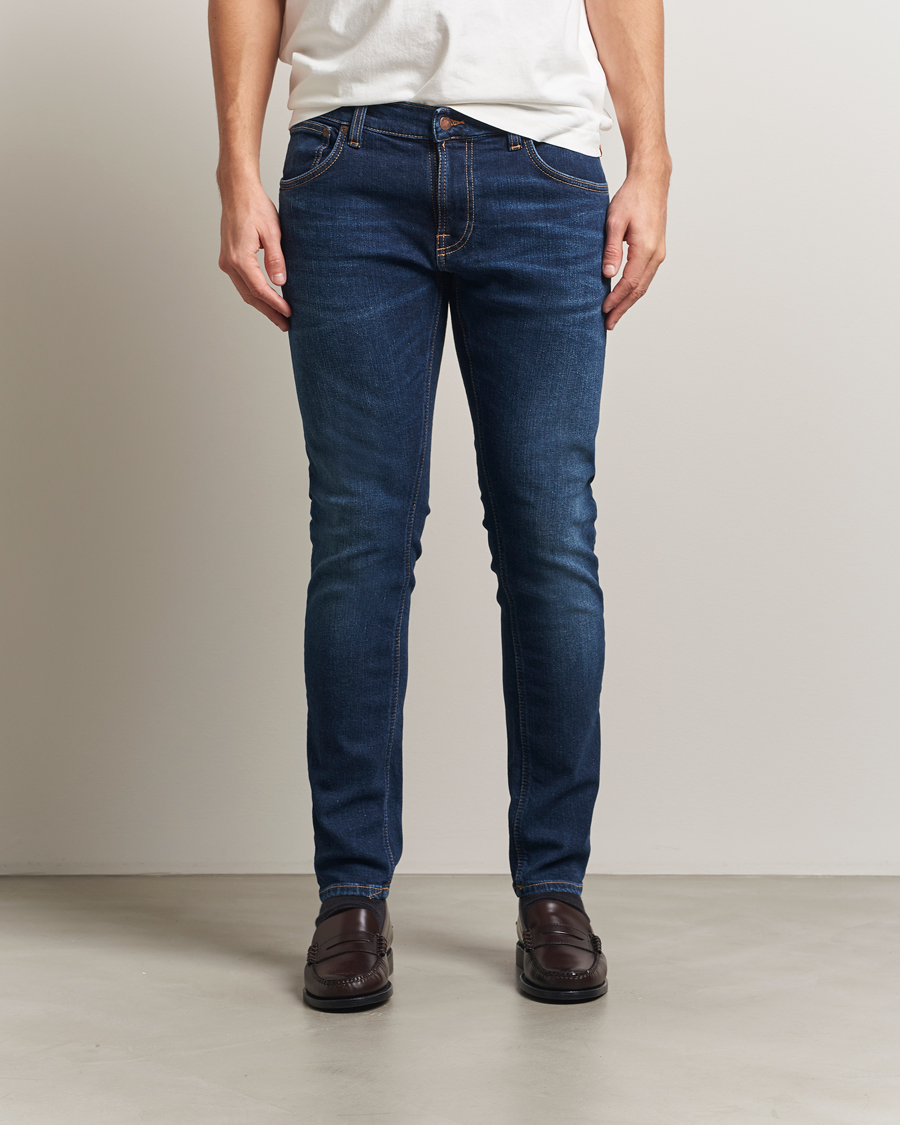 Hombres | Vaqueros | Nudie Jeans | Tight Terry Jeans Dark Steel