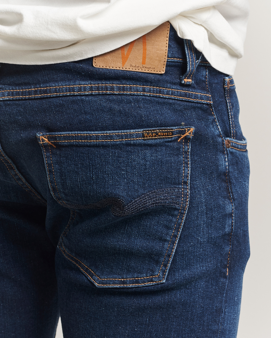 Hombres | Vaqueros | Nudie Jeans | Tight Terry Jeans Dark Steel
