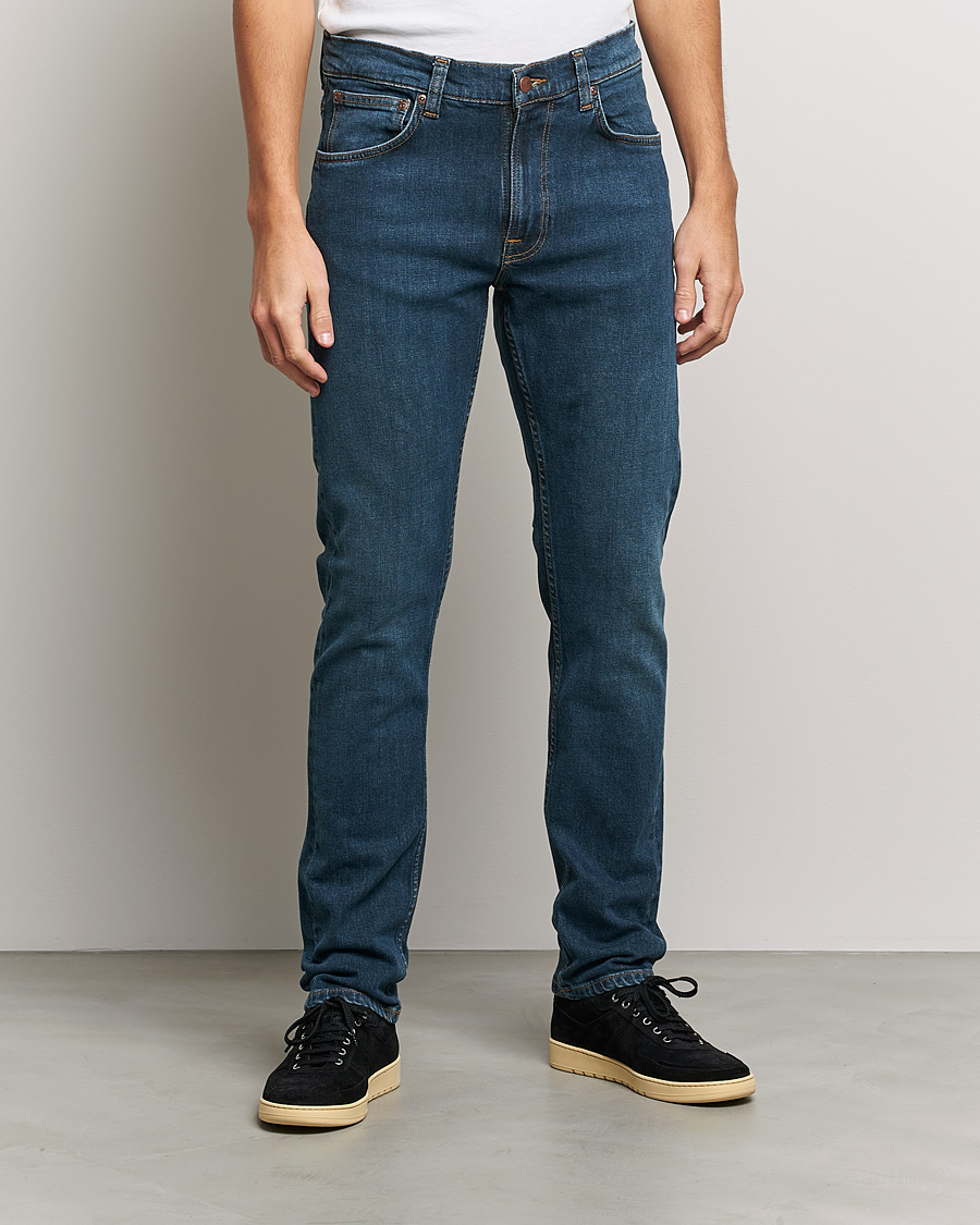 Hombres | Vaqueros | Nudie Jeans | Lean Dean Organic Jeans Blue Rock