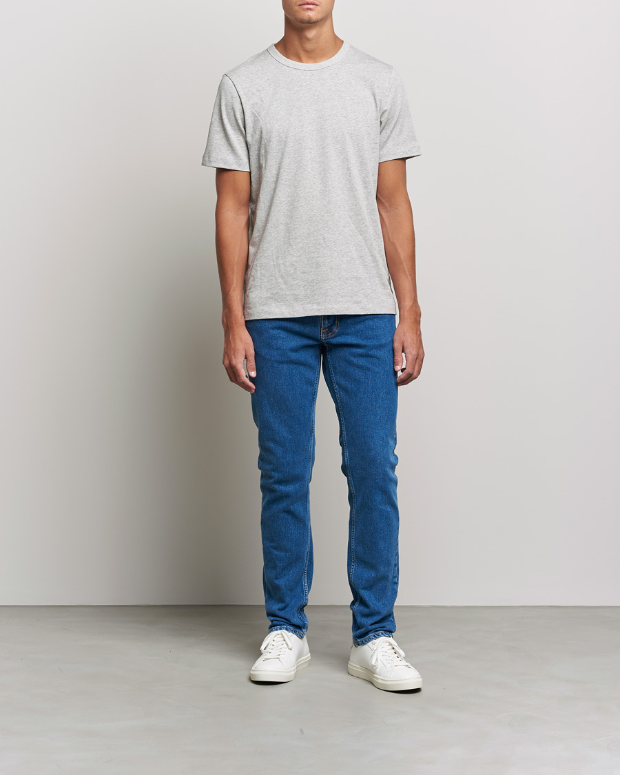 Hombres | Vaqueros | Nudie Jeans | Lean Dean Organic Jeans Plain Stone Blue