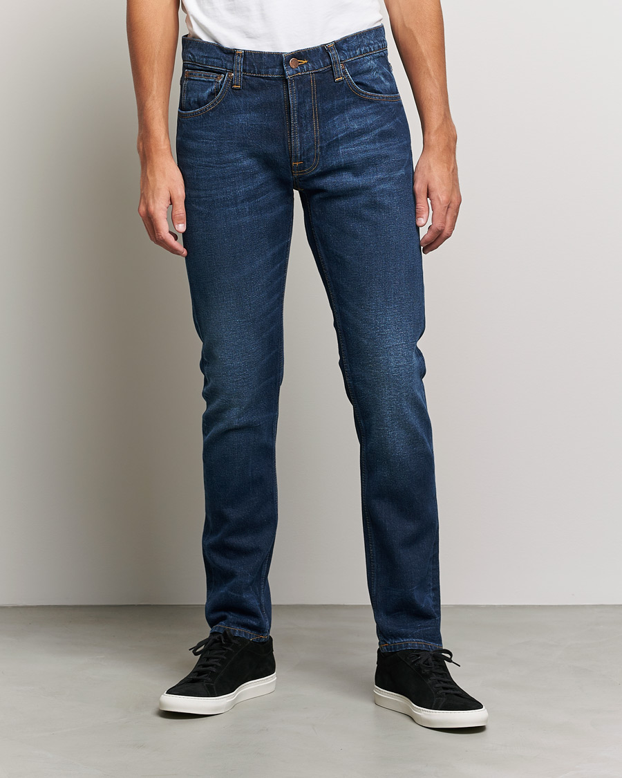 Hombres | Vaqueros | Nudie Jeans | Lean Dean Organic Jeans Blue Thunder