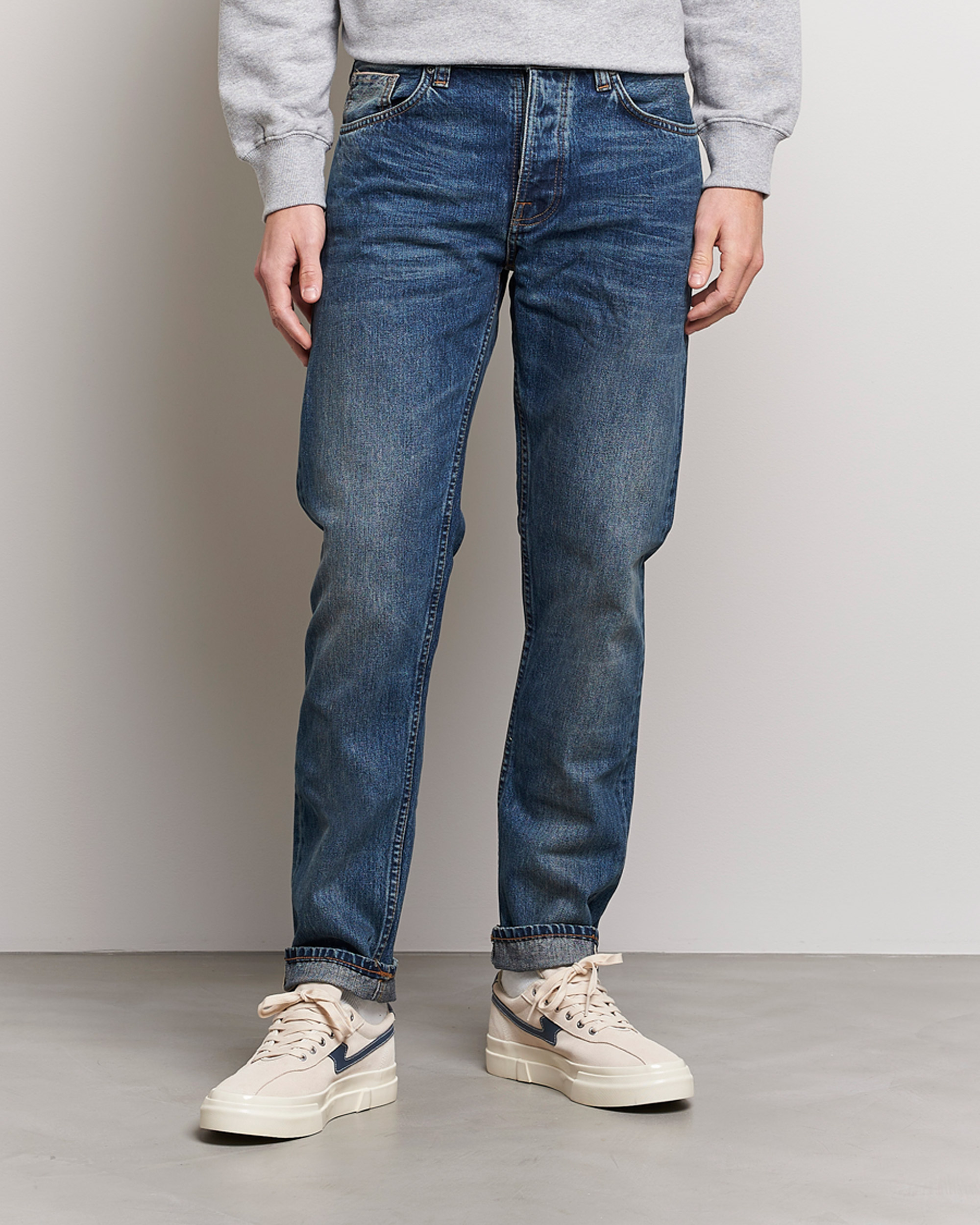 Hombres | Vaqueros | Nudie Jeans | Steady Eddie II Organic Jeans Stormy Selvage
