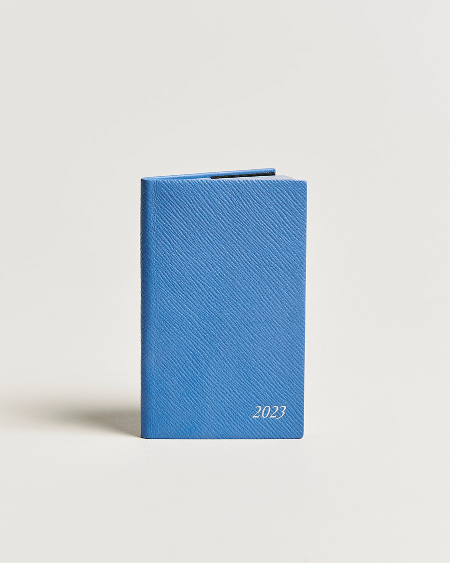 Hombres | Smythson Panama Crossgrain Diaries 2023 Nile Blue | Smythson | Panama Crossgrain Diaries 2023 Nile Blue