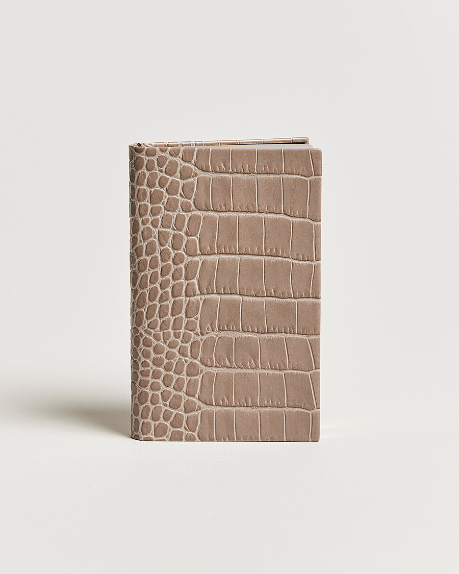 Hombres | Smythson Mara Leather Notebook Taupe | Smythson | Mara Leather Notebook Taupe