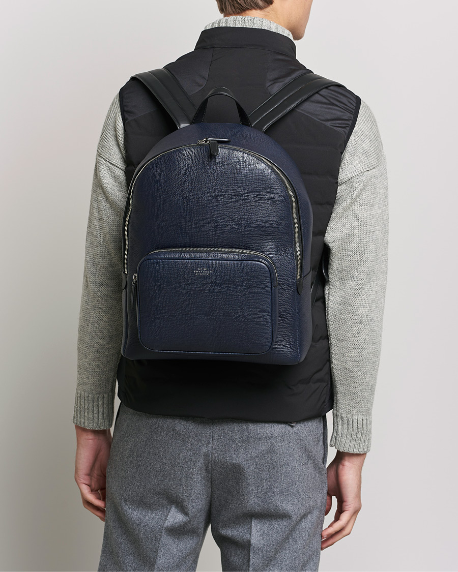 Hombres |  | Smythson | Ludlow Everyday Backpack Navy