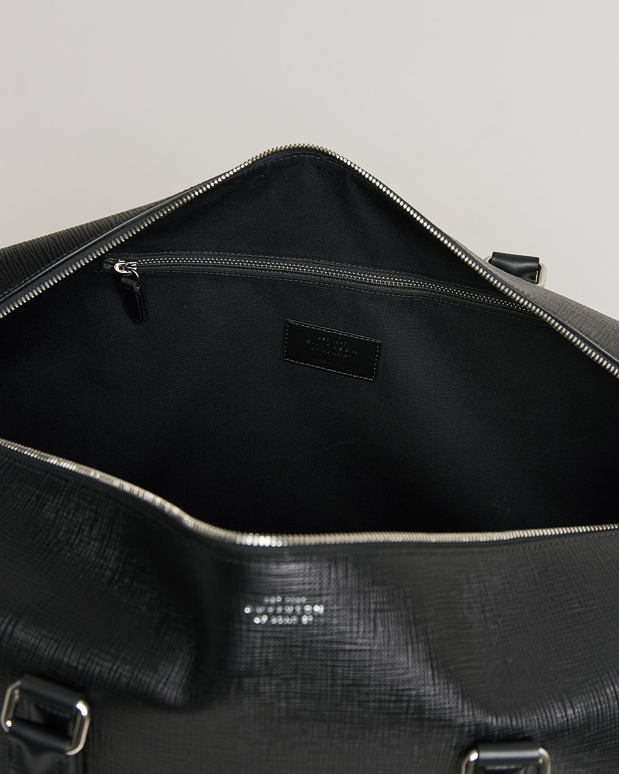 Hombres | Smythson Panama Leather Weekendbag Black | Smythson | Panama Leather Weekendbag Black
