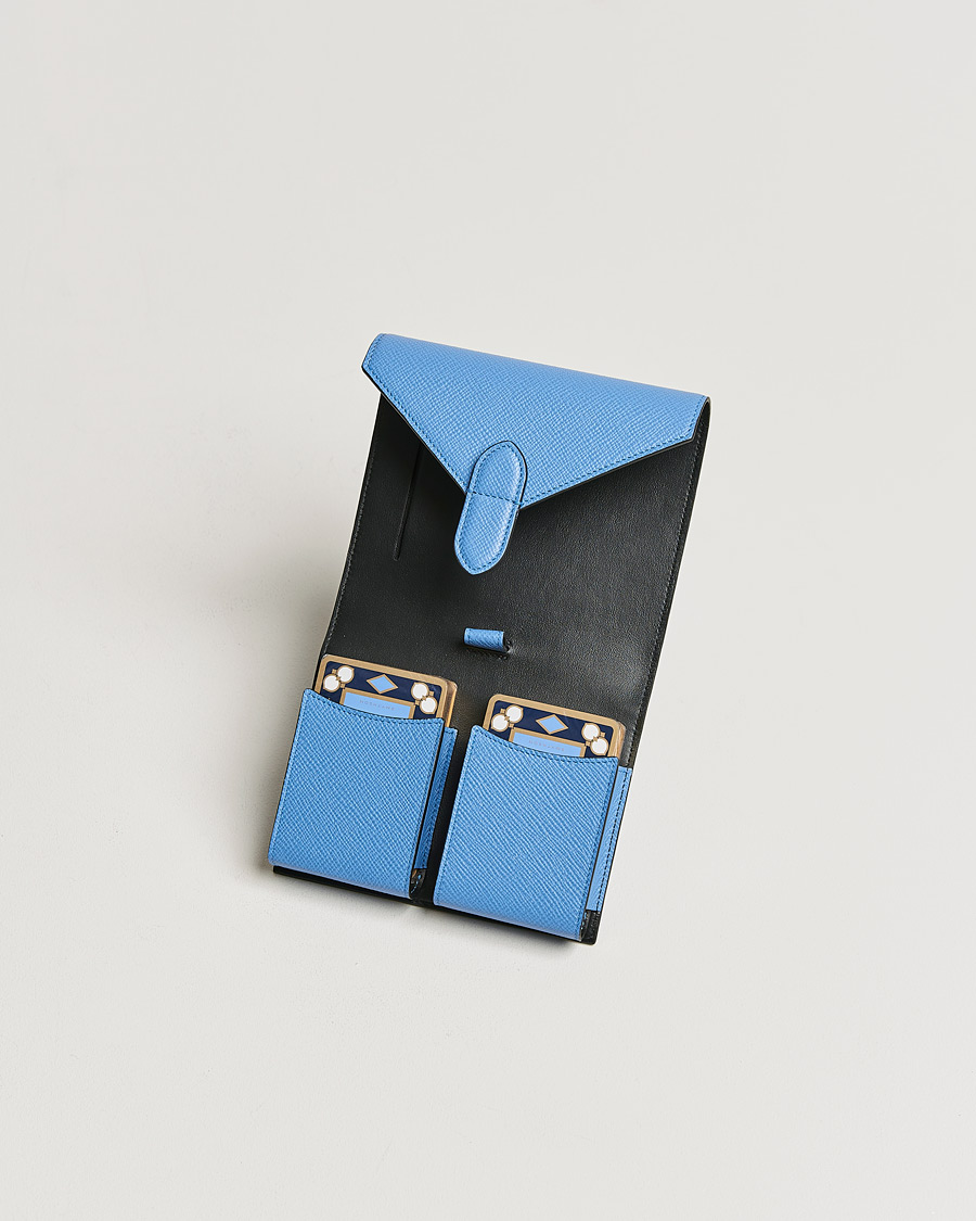 Hombres |  | Smythson | Double Playing Case Nile Blue