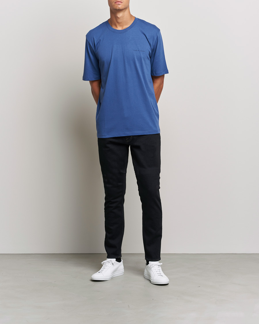 Hombres | Vaqueros | Tiger of Sweden | Pistolero Stretch Cotton Jeans Black Blue