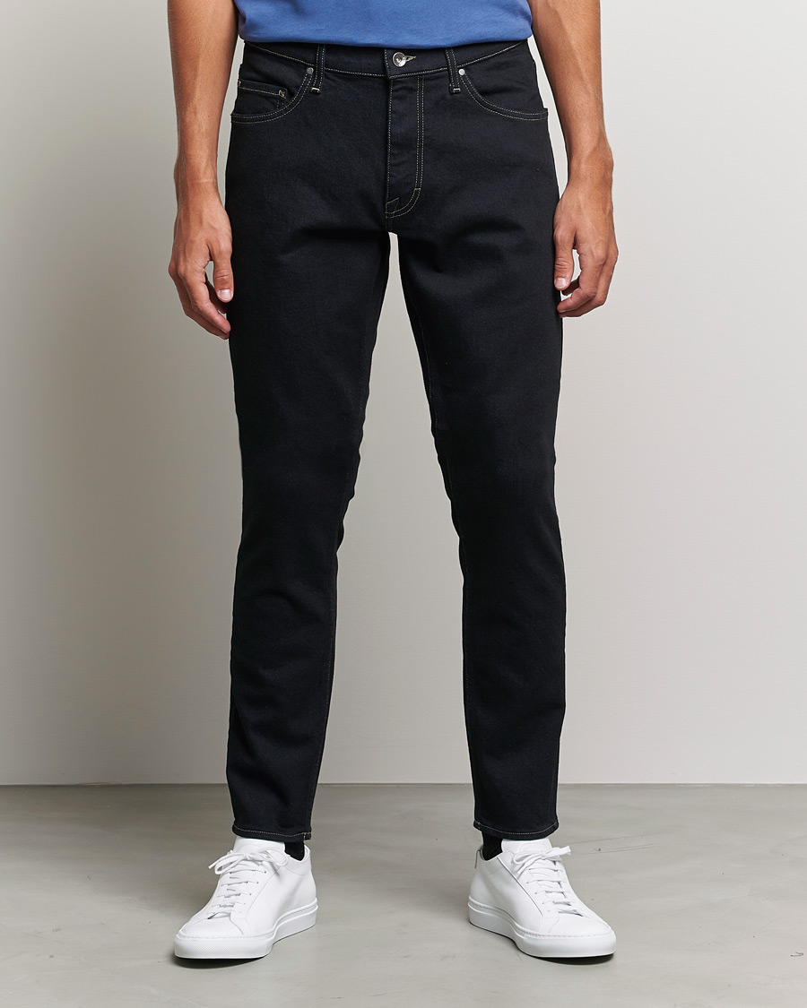 Hombres | Vaqueros | Tiger of Sweden | Pistolero Stretch Cotton Jeans Black Blue