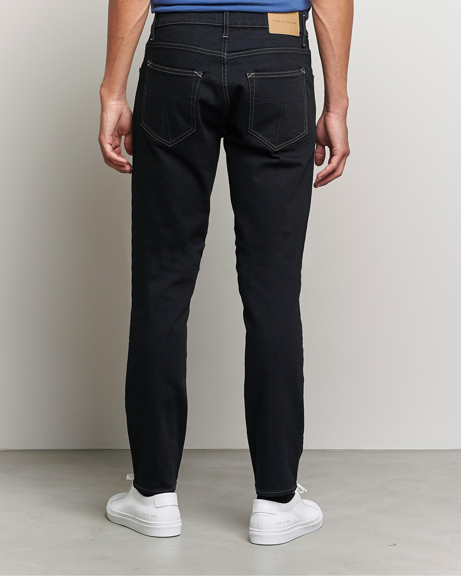 Hombres | Vaqueros | Tiger of Sweden | Pistolero Stretch Cotton Jeans Black Blue