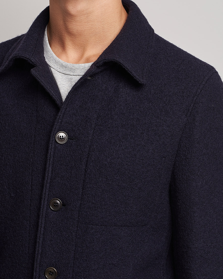 Hombres | Blazers | Tiger of Sweden | Gio Knitted Wool Blazer Light Ink