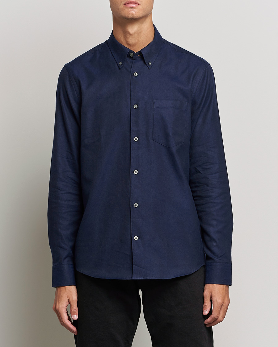 Hombres | Camisas | Tiger of Sweden | Sankt Cotton Shirt Light Ink