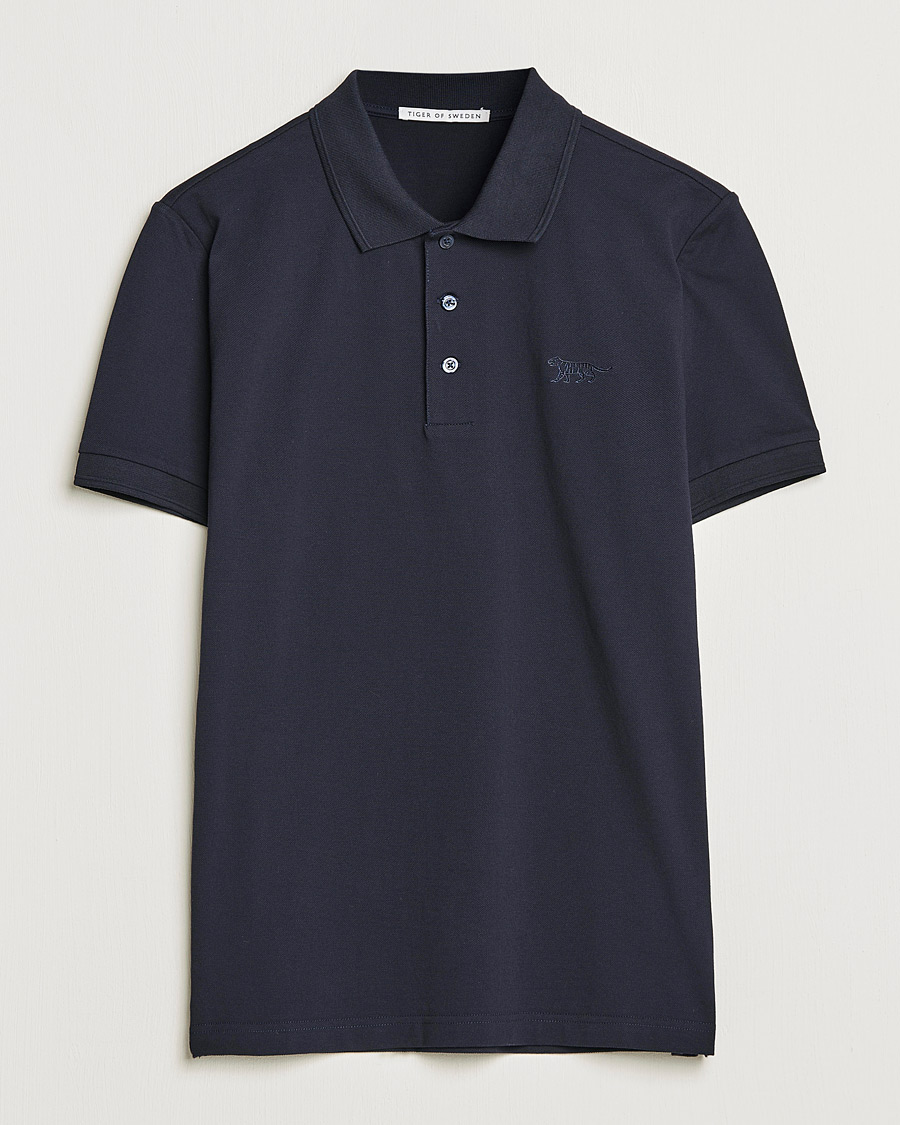 Hombres | Jerséis y prendas de punto | Tiger of Sweden | Darios Long Sleeve Piqué Light Ink