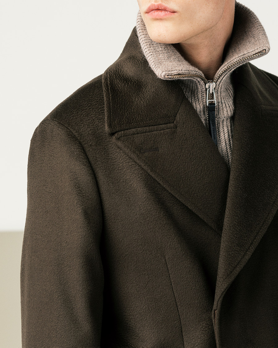 Hombres | Jerséis y prendas de punto | Tiger of Sweden | Nyman Wool Zip Cardigan Moon Stone