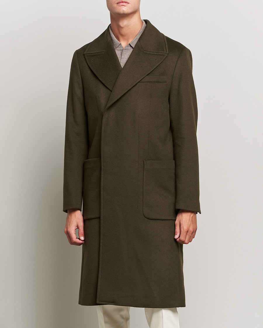 Hombres | Abrigos y chaquetas | Tiger of Sweden | Jeean Wool Coat Dark Brown